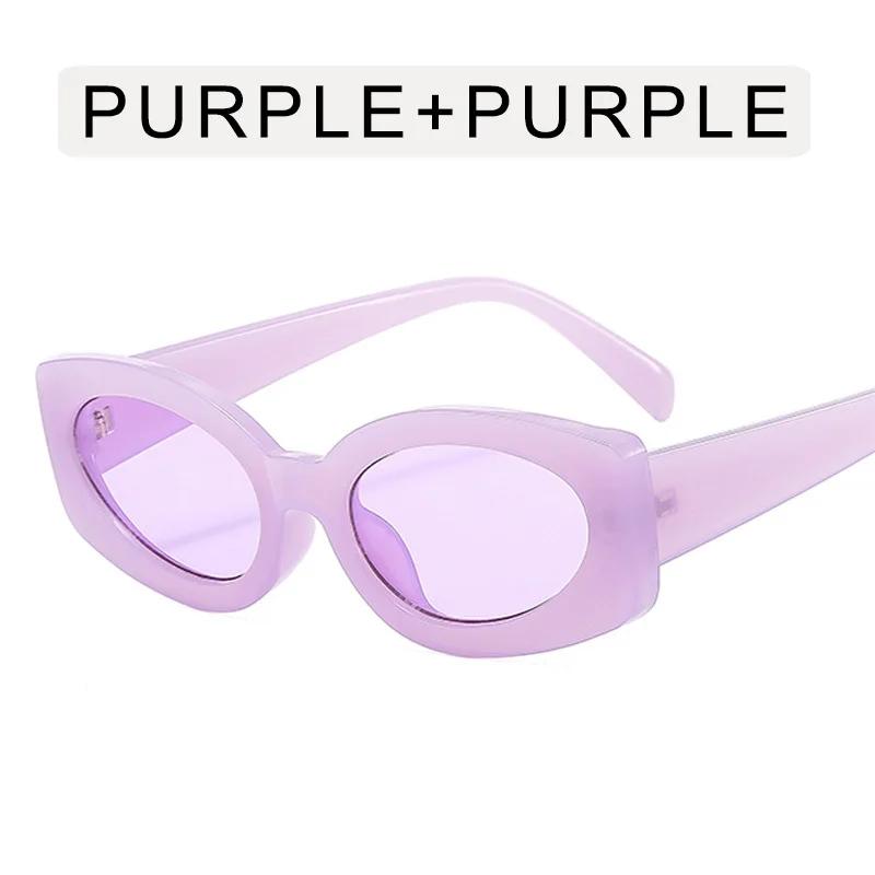 

New Fashion Sunglasses Women Candy Color Oval Shape UV400 Protection Sun Glasses Woman Anti-glare Female Sunglass