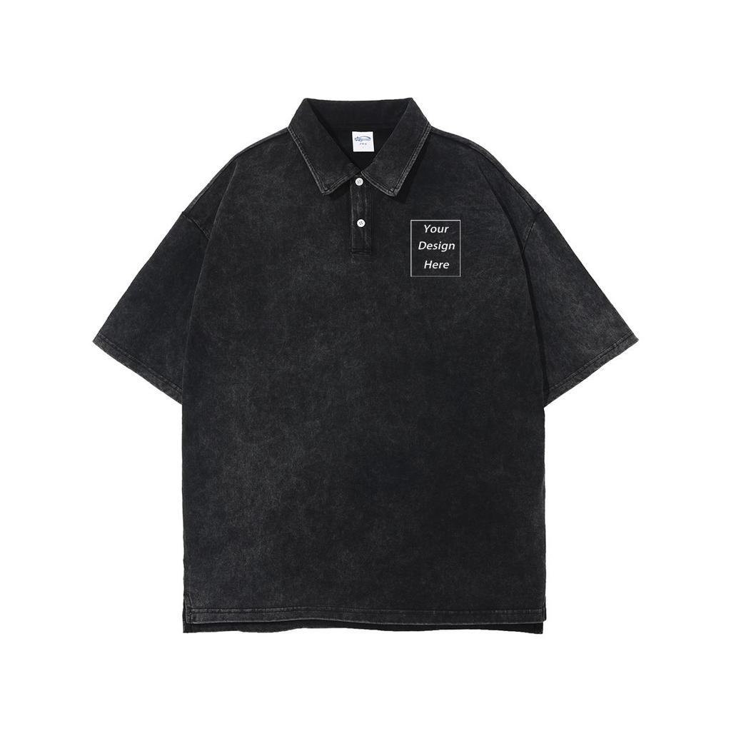 275 GSM, 100 % gewaschenes T-Shirt aus Baumwolle, individueller Musterdruck, personalisiertes T-Shirt für Herren