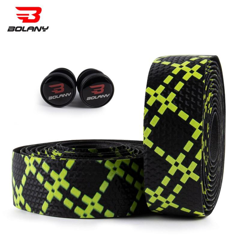 Bolany Gel Lenkerband Rennrad Anti-Rutsch Silikon Umwicklung Mit Gitter Schweißabsorbierend Atmungsaktiv Schwarz Weiß Blau