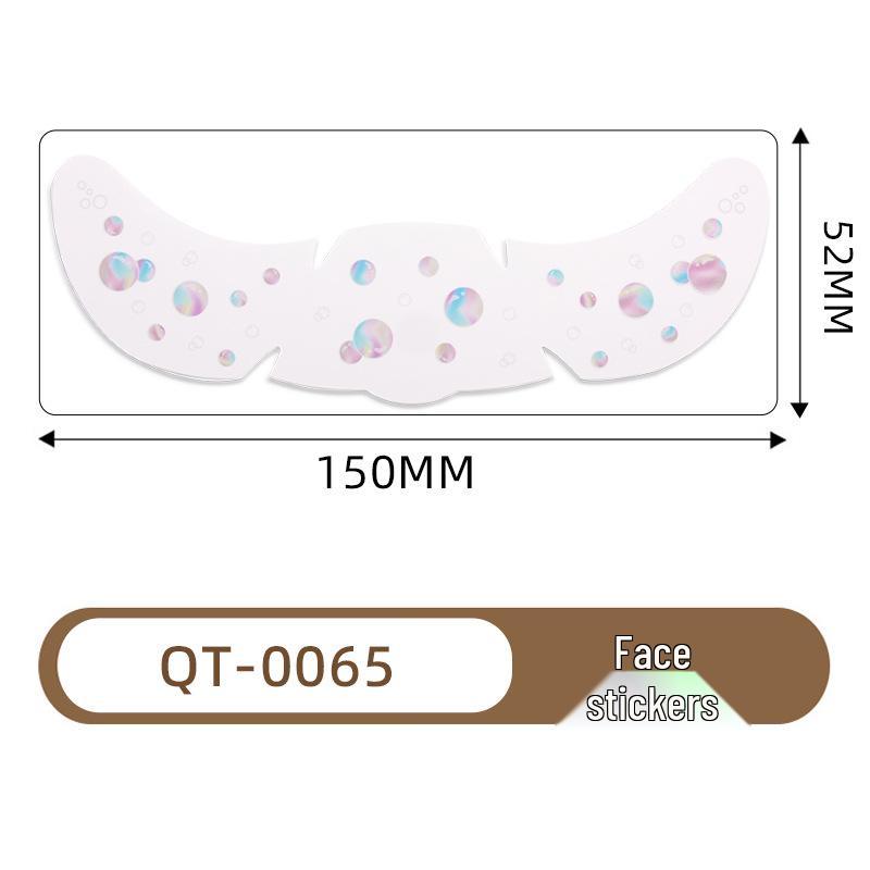 Christmas Butterfly & Flower Face Tattoo Stickers - Fresh European Style Freckle Designs for Parties