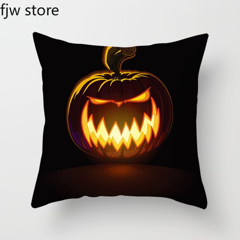Halloween Decoration Pillowcase Jack-O-Lantern Ghost Face  Party  Sofa Cushion Cover Bedroom Home Decor