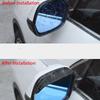 2pcs Car Rearview Mirror Rain Eyebrow Carbon Fiber Rain Shield Sun Shade Clear Vision Protector For Auto Mirror Accessories