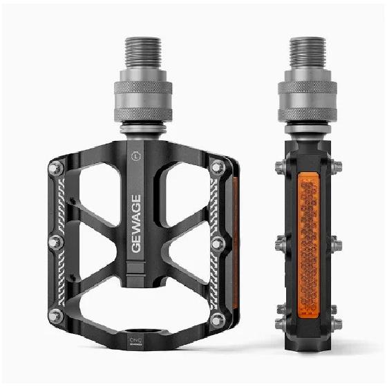 aluminum alloy quick release pedals with reflector, suitable for brompton dahon folding bikes and MTB road bike
