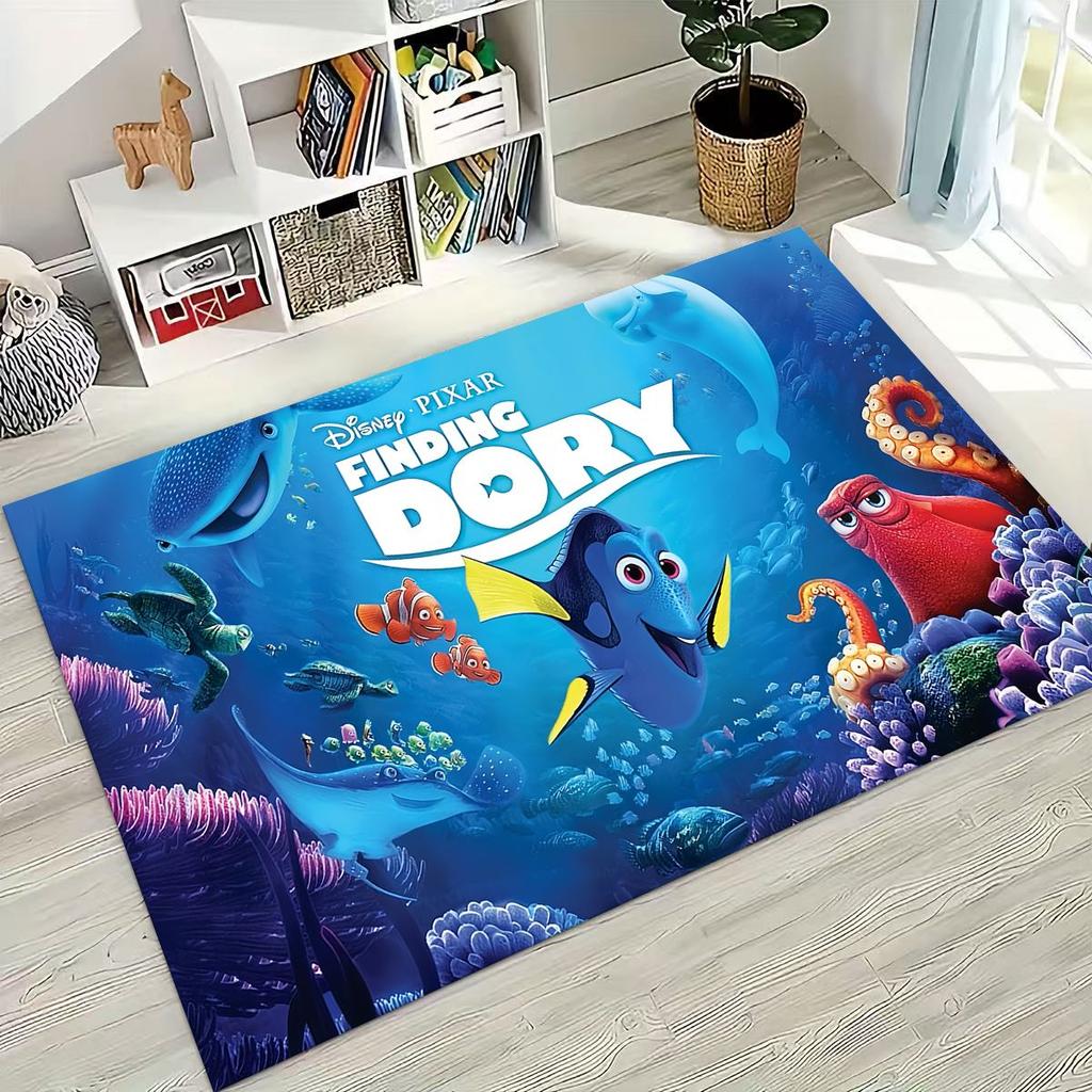 3D kreslený koberec Podmořský svět Hledá se Nemo pro ložnici, obývací pokoj, pohovku, dekorace na vchodové dveře domu, velká protiskluzová podlahová rohožka pro děti, dárek