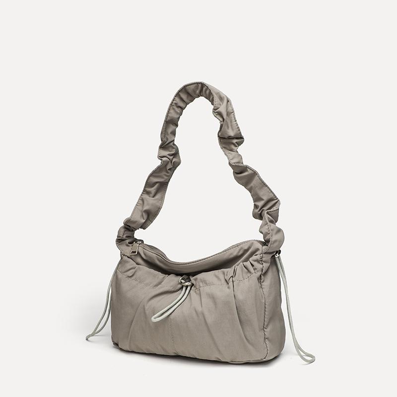 Nylon Waterproof Pleated Shoulder Women'S Bag Cloud Underarm Bag Crossbody Fashion Bag Large Capacity Niche Women'S Bag