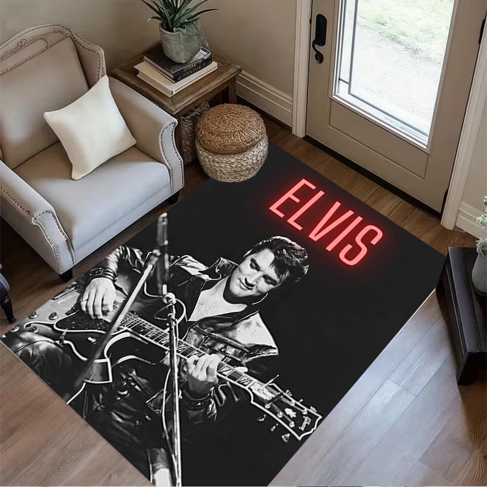 Elvis Presley Performance Floor Mat Design for Bedrooms Outdoor Living Rooms Playrooms Anti-slip Rug Decorate Offices Birthday/Christmas Gift