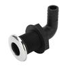 3 4in Thru Hull Fitting Nylon Leakproof High Toughness Thru Hull Hose Connection for Boat Marine 90 Degree Elbow