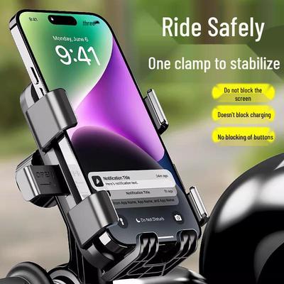 Shockproof Electric Scooter & Bike Phone Holder for Delivery Riders
