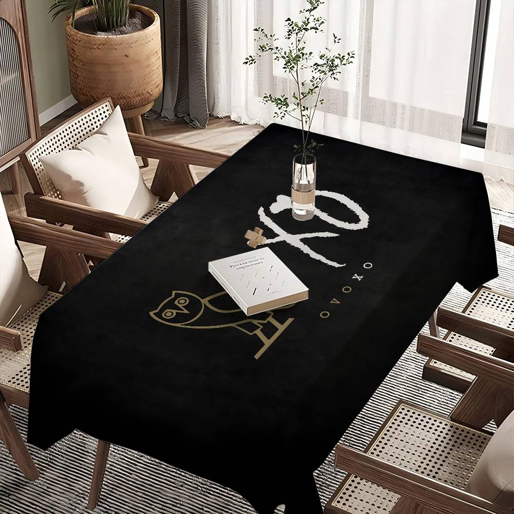 Rapper The Weeknd XO Game Anime Patroon Tafelkleden Zomer Wasbaar Picknick Feest Rechthoekige Tafelhoes Huis Eetkamer Decor 150x180cm
