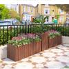 Anti-corrosion Wood Rectangular Planter