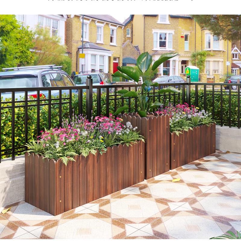 Anti-corrosion Wood Rectangular Planter