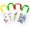 Double Sided Graffiti Bag Non-woven Fabric Children Handmade DIY Painting Colored Toys Color Cognition Puzzle Birthday Gift TMZ