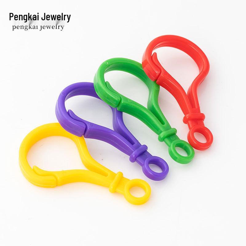 DIY Jewelry Accessories: Candy Color Plastic Buckle Set (Question Mark, Bag, Light Bulb, Gourd).
