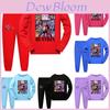Kpop Demonenjagers Kinder Korte Mouw Shorts Pyjama Set Met Katoenen Stof Voor Familie Nachtkleding