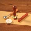 Wax Sealing Stamp Head Plant Pattern with Handle Creative Copper Seal Stamps Wedding Holiday Party Decorations