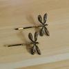 2Pcs/Set Fashion Vintage Dragonfly Barrettes Hairpin Hair Clips For Women Girls Headwear Bangs Side Hair Accessories Decorations