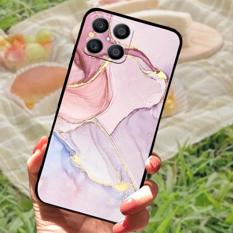 For Honor X8 Case Cover Honor X8 5G 2022 Silicone Soft Marble Black Bumper Funda Coque for CHonor X8 X 8 5G 4G Protective Bumper