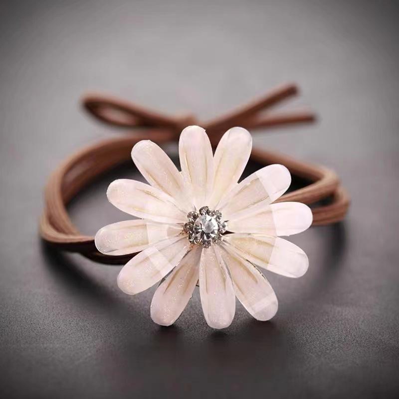 Super Immortal Butterfly Hair Rope Mori Imitation Crystal Durable Headrope Delicate Hair Tie Women's Rubber Band Hair Rope Headgear