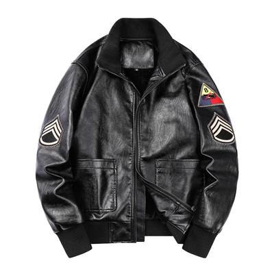 Jaqueta de couro de pelúcia masculina outono casual plus size jaqueta de couro voador jaqueta de couro da motocicleta