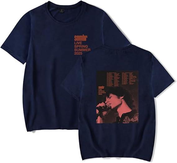 Sombr Merch Tshirt Live 2025 Tour Summer Tee TShirt for Men and Women Adult Short Sleeve Tops Tee