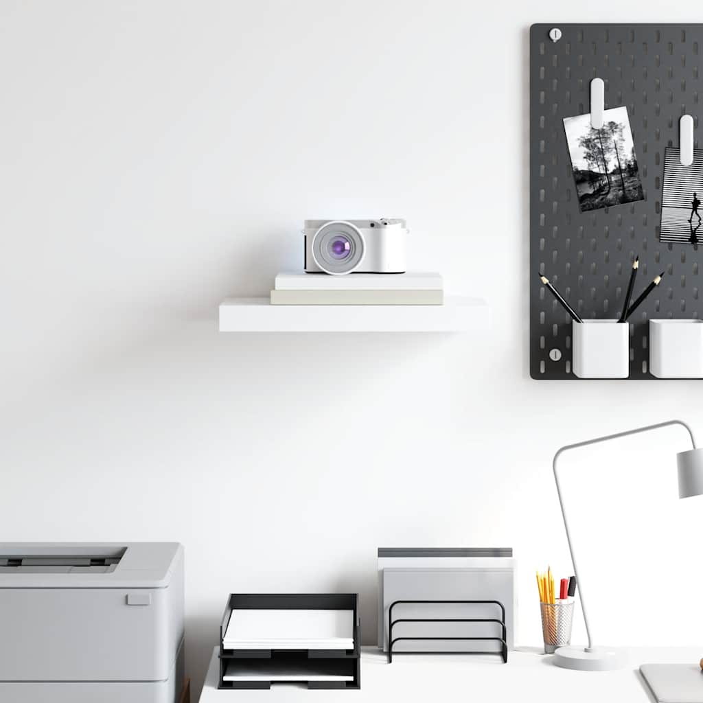 Vidaxl Weiß Floating Wall Shelf White 40X23,5X3,8 Cm Mdf - Bild 3