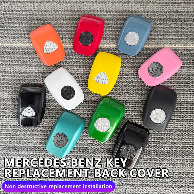 for Black Silver AFFALTERBACH Maybach Brabus Car Key Remote Accessories Key Case Shell Protective Sticker For Mercedes Benz AMG UYE6