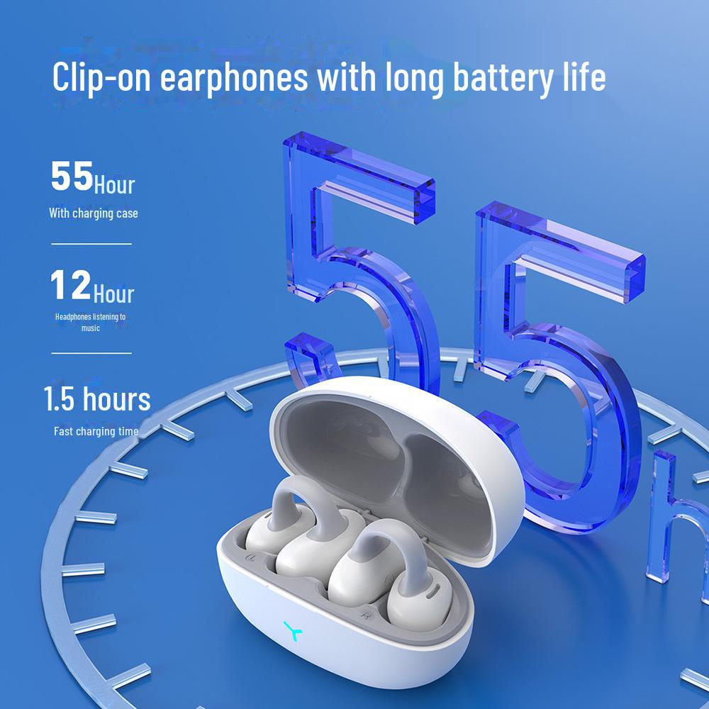 Akıllı Gürültü Engelleme Özellikli TWS Kulak Klipsli Spor Bluetooth 5.3 Kulaklık