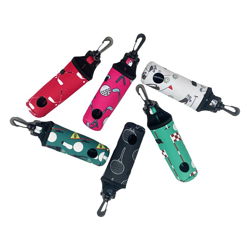 Golf Ball Waist Bag Portable Golf Ball Bags Holder Storage Bag Pouch Golf Ball Waist Mini Golf Ball Container Can Hold 3 Balls