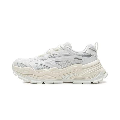 Li Ning Star Cushioning Slip Resistant Abrasion Resistant Breathable Height Increasing Low Top Casual Shoes Women's AGCW022-2