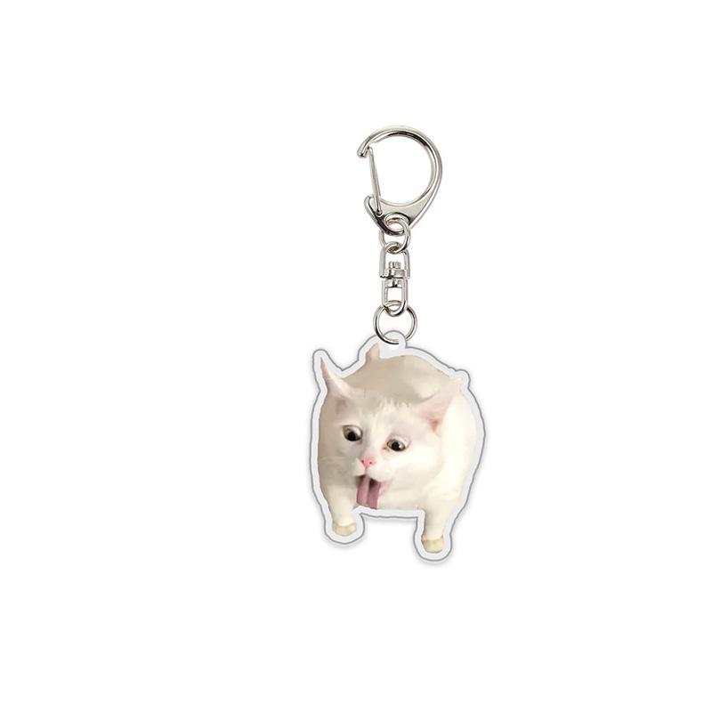 Viral Cat Expression Backpack Keychain Pendant