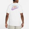 Jordan T Shirts Men's White Crew Neck Moderate Straight Fit (Unisex) T-Shirts CZ8379 100