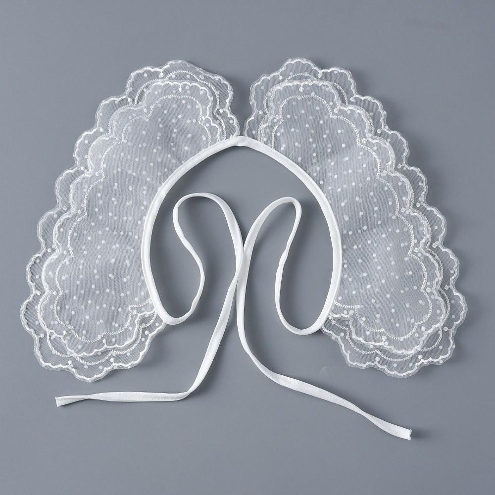Floral Embroidery Cape Fake Collar Lace False Collar Elegant Lace Shawl Collar Summer