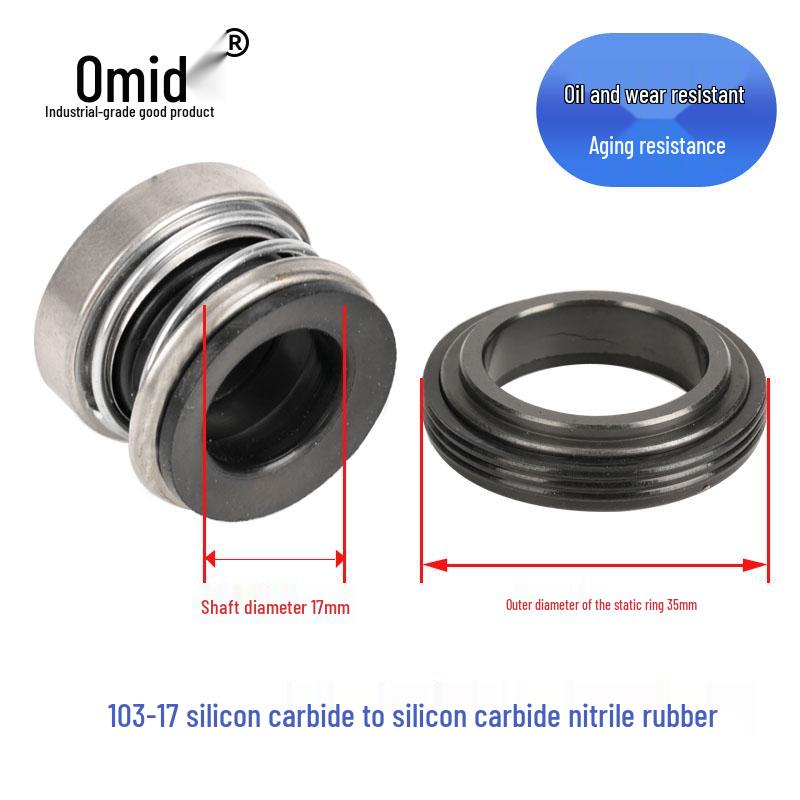 Sello Mecánico de Bomba de Agua, Eje de Grafito Cerámico, Tamaño 103/104-12-25-4