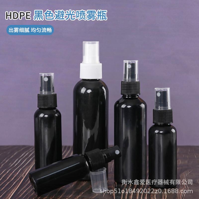 Black Light-Proof Spray Bottle, 50ml/100ml, Fine Mist Plastic Refillable. 20ml