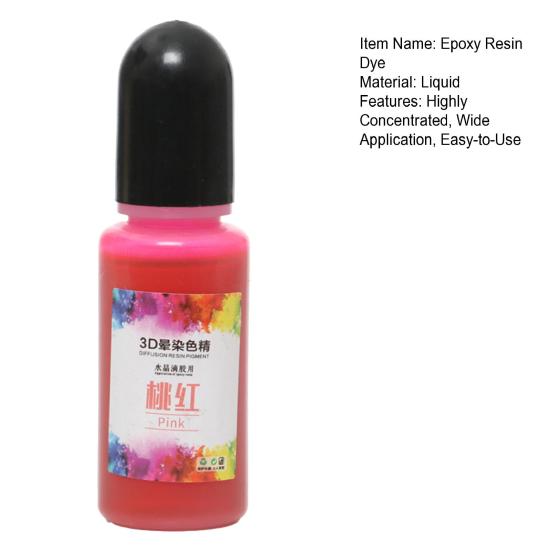 10ml Epoxy Resin Dye Highly Concentrated Resin Colorant Liquid Coloring Pigment for AB Resin DIY Jewelry Making And Crafts