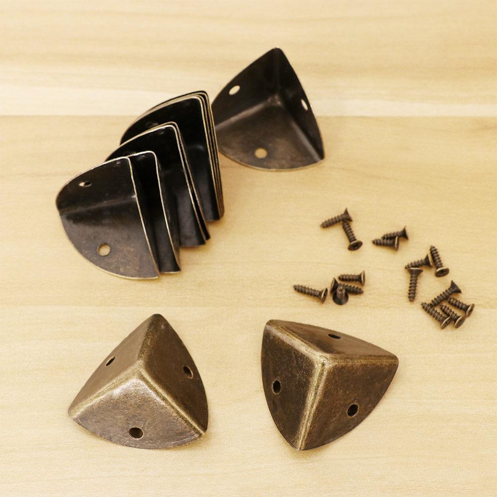 Metal Craft DIY Jewelry Box Wooden Case Furniture Decor Corner Bracket Corner Protector Hardware Corner Foot