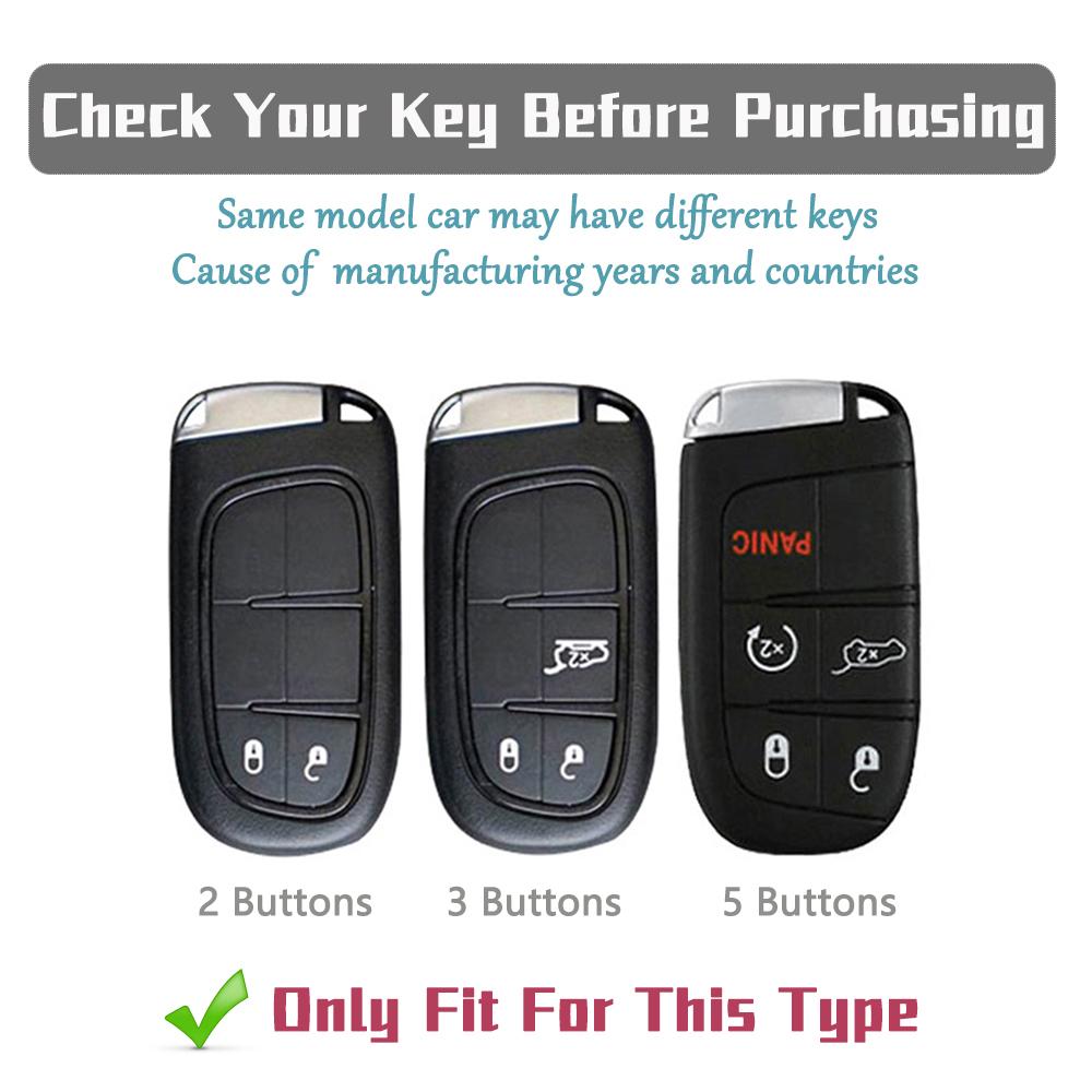 2/3/5 Buttons Tpu Car Key Case For Jeep Grand Cherokee Renegade For Dodge Ram Charger Challenger Journey Durango Fiat Key Cover