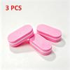 Xiaomi 3pcs Pink Double-Sided Oval Nail Files Mini Sponge Buffing Blocks, Portable Nail Polishing Tools Non-Damaging To Nail Surface