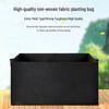 Rectangular Multi-Grid Felt Planter Bag for Vegetables and Flowers