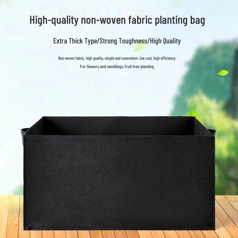 Rectangular Multi-Grid Felt Planter Bag for Vegetables and Flowers