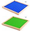 Montessori Math Teaching Board for First Graders - Beech Wood 1-100 Continuous Number Board