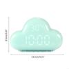 L9NB Cloud Shaped Alarm Clocks Kid Light LED Table Voice Clocks Desktop Clocks Digital Up Wake Electronic Control USB Powered