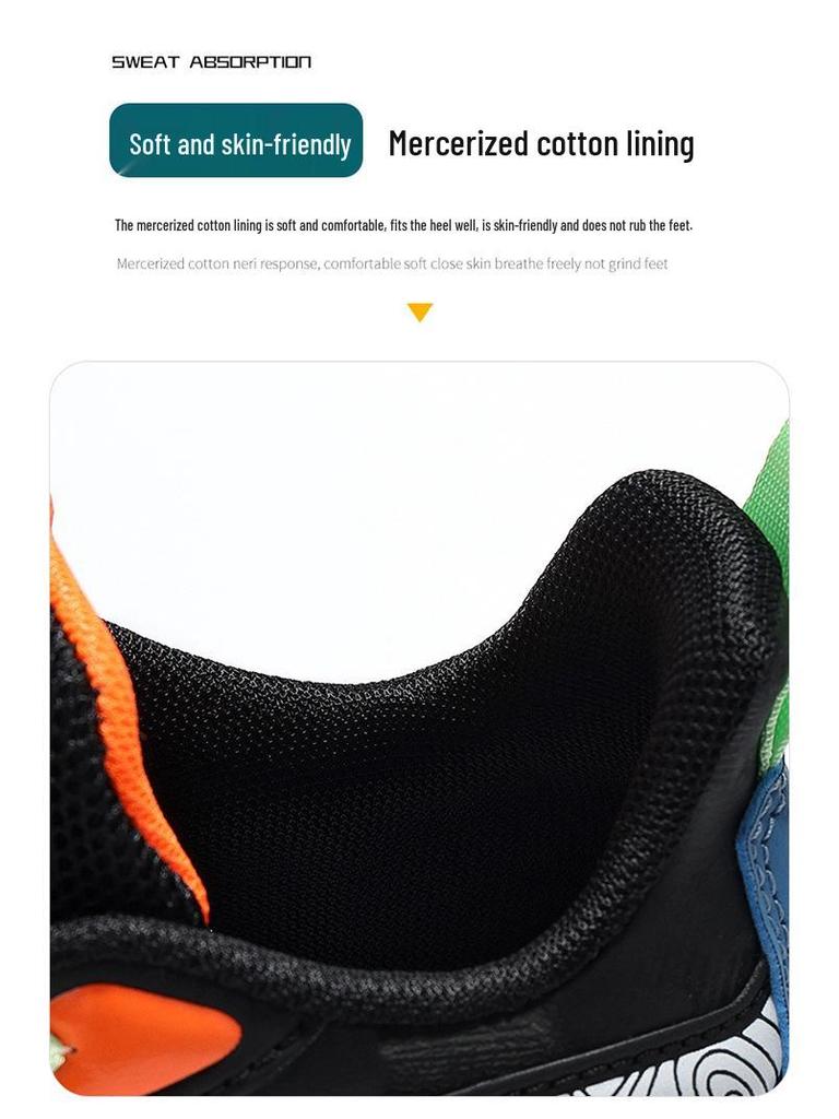 Babudou Boys' Waterproof Sports Shoes - Spring 2026 Double Mesh Casual Sneakers for Kids