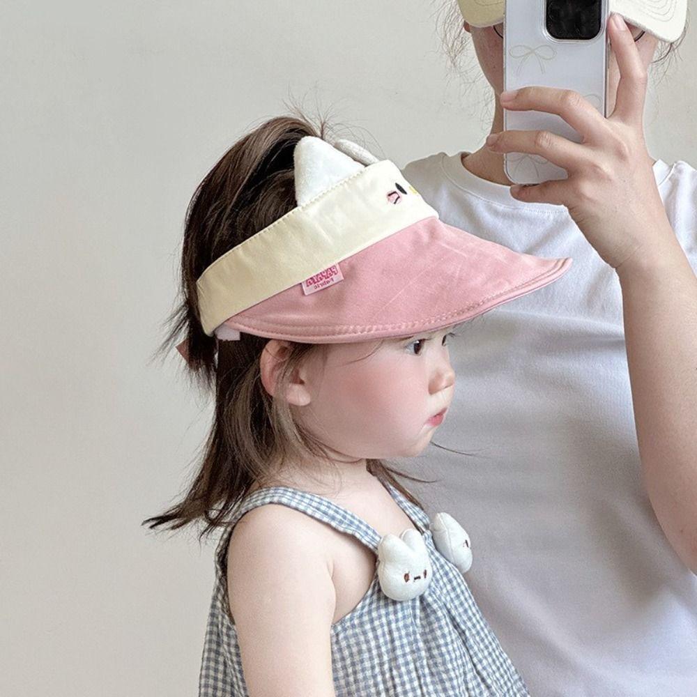 Breathable Kids Empty Top Cap Korean Style Children Sunshade Hat Comfortable Baby Sun Hat  Toddle