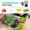 Stainless Steel Slicing Cups with Push Plate Fruit and Vegetable Food Quick Slicer Quick Making Salad Kitchen Slicing Tools