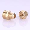 Brass Flare Adapter 1/4" 3/8" 1/2" Male Thread Male Thread Connector  Refrigerant Line Connection
