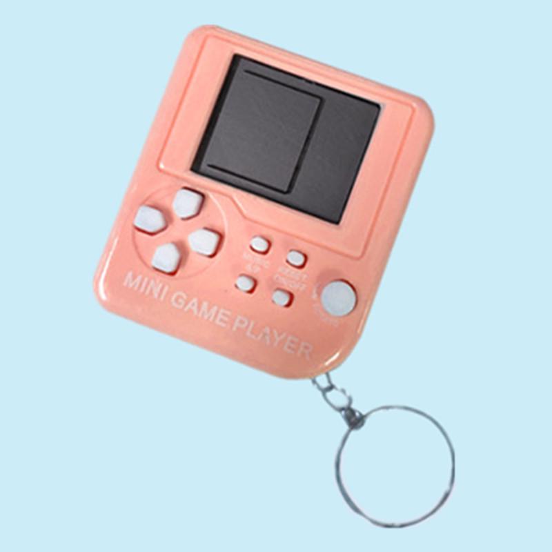 Mini Classic Tetris Game Console Keychain Toy Gift