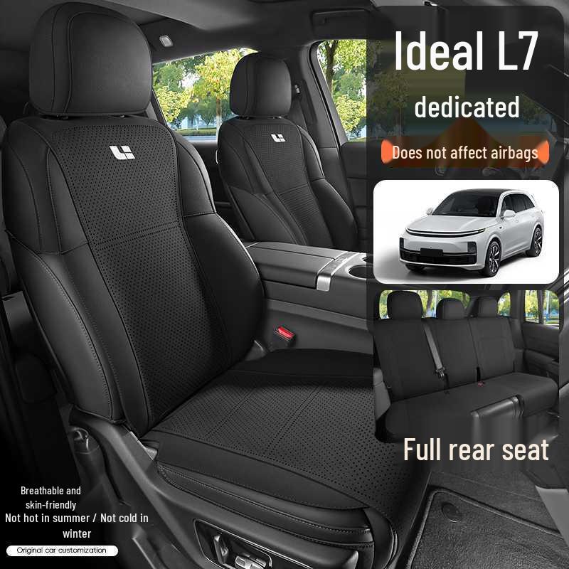 Ideal L7 Universal Suede Car Seat Cushion for Five-Seater - Four Seasons Half Surround Saddle Pad