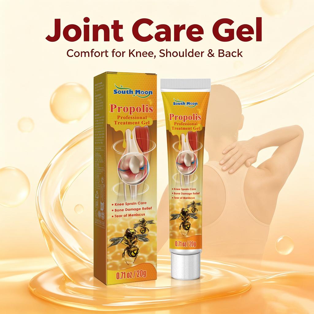 Propolis Joint Care Gel for Knees Back Neck and Shoulders Soothe Massage Cream Relieve Post-Workout Joint Tiredness Joint Care