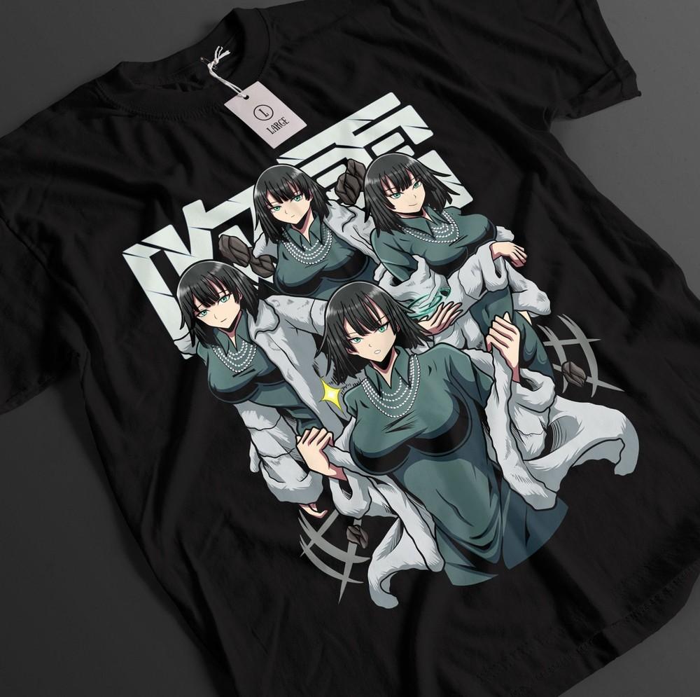 

One Punch Man Shirt Fubuki Tshirt Saitama T-Shirt Garou Top Genos Anime Tee L